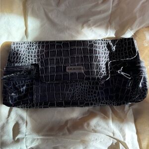 Unlisted by Kenneth Cole PVC snakeskin clutch